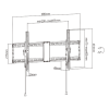 GEMBIRD UCHWYT ŚCIENNY REGULOWANY LCD 43-90 VESA MAX 800 X 400MM, DO 70KG-9030985