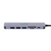 UNITEK HUB USB-C 7W1, HDMI 4K, PD 100W, 5GBPS, ALU-9124126