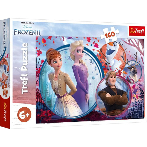 Puzzle 160 elementów. Frozen 2 (Kraina Lodu) - Siostrzana przygoda-913459
