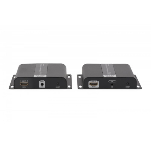 Przedłużacz (Extender) HDMI IP/Cat.5/6/7 120m 4K PoE HDCP 1.4 IR audio (zestaw)-913825