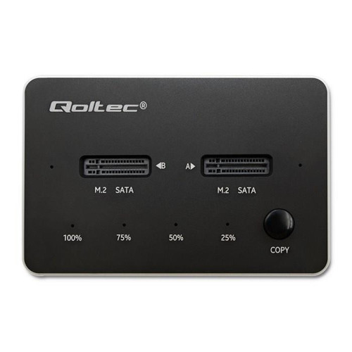 QOLTEC STACJA DOKUJĄCA DYSKÓW 2X SSD M.2 SATA | NGFF | USB TYP C-9144917