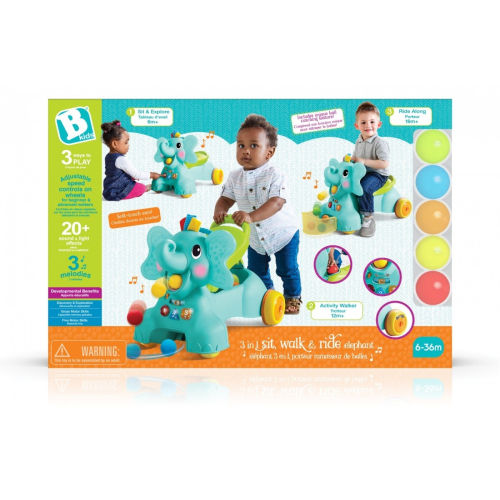 Jeździk Sensoryczny 3w1 Słoń Infantino-915422