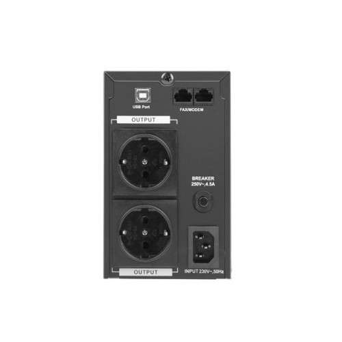 Zasilacz awaryjny Armac Line-In 650VA Office Pure Sine Wave LCD 2x230v schuko metalowa obudowa -915747