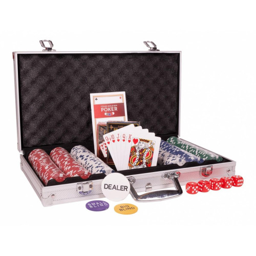 Żetony do Pokera w walizce aluminiowej 300 sztuk-915923