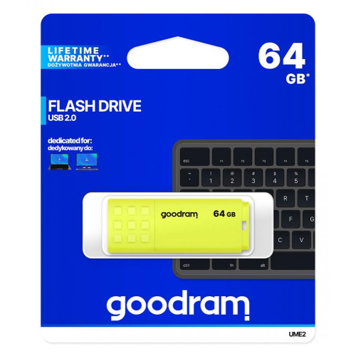 Pendrive UME2 64GB USB 2.0 Żółty-916159