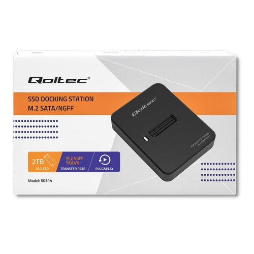 QOLTEC STACJA DOKUJĄCA DYSKÓW SSD M.2 SATA | NGFF | USB 3.1-9168377