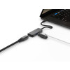 LINQ HUB USB-C ADAPTER 3IN1 USB-C (1X HDMI 2.0 4K/60HZ, 1X USB-A 3.2 GEN1, 1X USB-C PD 100W DO ZASILANIA),PLECIONY KABEL 12CM-9174018