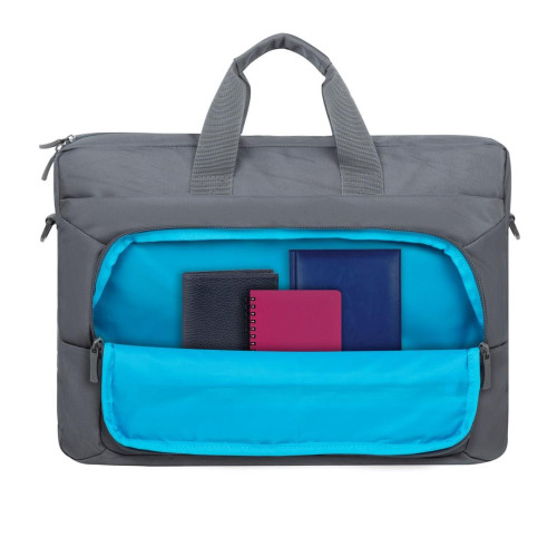 RIVACASE TORBA NA LAPTOP 15,6-16 ALPENDORF ECO, SZARA, MATERIAŁ WODOODPORNY, EKO RPET, KIESZENIE NA SMARTFON, DOKUM., AKCES.-9172128