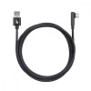 Kabel USB-USB C 1.5m kątowy, czarny sznurek-9196667