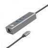 Adapter USB C - RJ45 + 3xUSB A - 1000 Mb/s -9197702