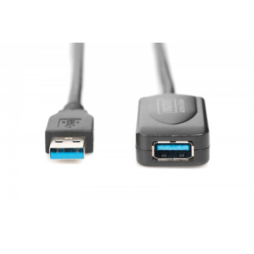 Kabel przedłużający USB 3.0 SuperSpeed Typ USB A/USB A M/Ż aktywny, czarny 5m-9192909