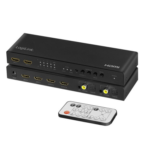 Switch 4x2 HDMI, 4K 60Hz, z pilotem-9194681