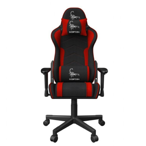Krzesło gamingowe Scorpion czarno-czerwone-9194691