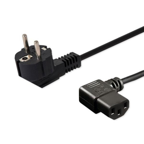 Kabel zasilający Schuko (M) kątowy - IEC C13, kątowy 1,2m CL-115-9197865