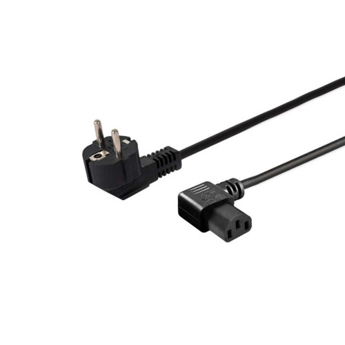 Kabel zasilający Schuko (M) kątowy - IEC C13, kątowy 1,8 CL-116-9197866
