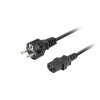 Kabel zasilający CEE 7/7 -> IEC 320 C13 1.8m VDE prosty, czarny-9206286