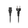 Kabel zasilający CEE 7/7 -> IEC 320 C13 1.8m VDE prosty, czarny-9206287