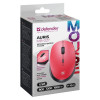 Mysz bezprzewodowa silent click AURIS MB-027 800/1200/1600 DPI czerwona -9207501