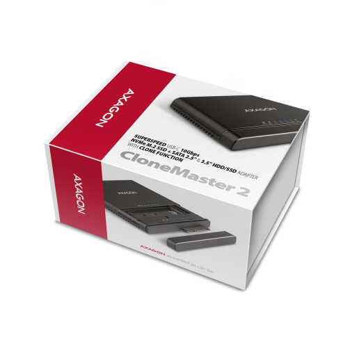 ADSA-CC Adapter USB-C 10Gbps NVMe M.2 2.5/3.5 SSD&HDD Clone Master 2-9200840