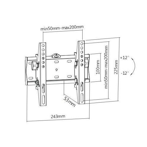 Uchwyt ścienny do telewizora (regulowany), 23 cale-42 cale-9200903