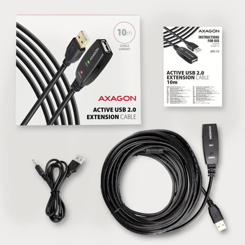 ADR-210 USB 2.0 A-M -> A-F aktywny kabel przedłużacz/wzmacniacz 10m-9201031