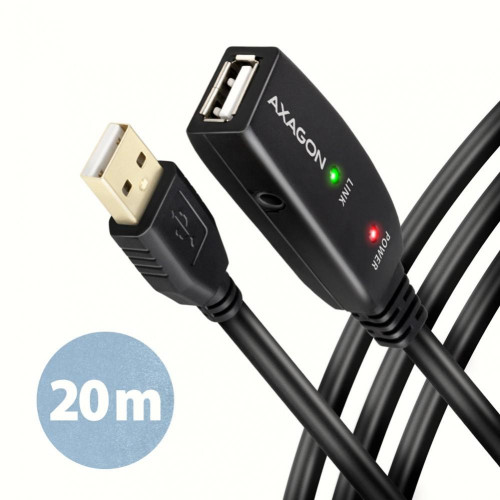 ADR-220 USB 2.0 A-M -> A-F aktywny kabel przedłużacz/wzmacniacz 20m-9201041