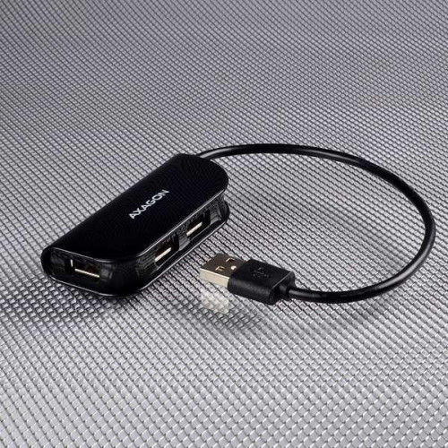 Hub HUE-X4B 4-portowy USB 2.0 kabel 20cm Czarny-9201105