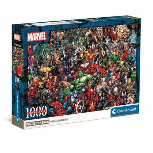Puzzle 1000 elementów Compact Puzzle Marvel-9203595