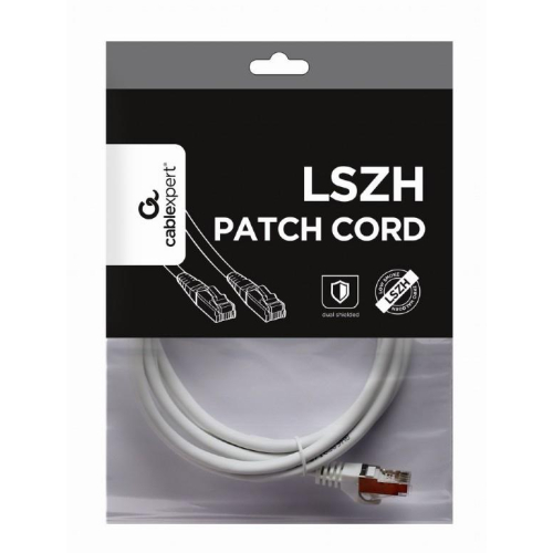 Patch cord Kat.6A S/FTP LSZH 2m biały -9204305