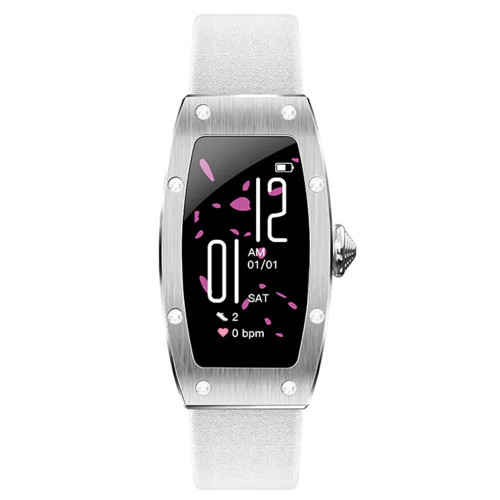 Smartwatch K18 Svarovski 1.14 cala 80 mAh srebrny-9205118