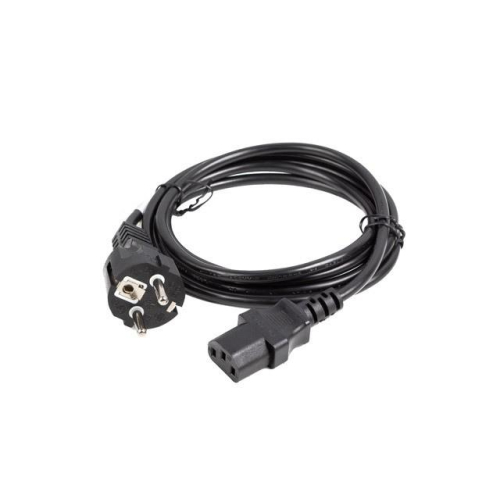 Kabel zasilający CEE 7/7 -> IEC 320 C13 1.8m VDE prosty, czarny-9206288