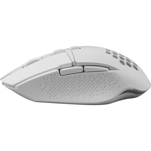 Mysz gamingowa bezprzewodowa Glory GM-514 RGB 7P 1200/2400/3200 DPI biała-9207519