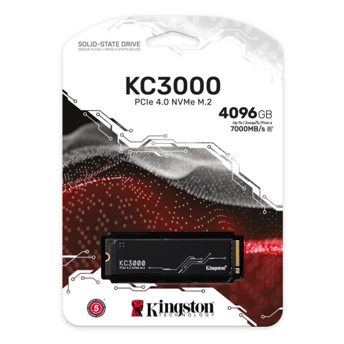 Dysk SSD Kingston KC3000 (4TB; M.2 2280; PCIe 4.0 x4 NVMe; SKC3000D/4096G)-9212670