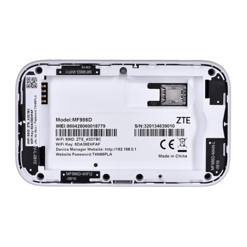 Router ZTE MF986D 4G UFI LTE CAT12/13 1x USB Type C, 1x SIM socket 2x TS-9-9214525