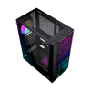 GEMBIRD OBUDOWA FORNAX 2500 MIDI-TOWER (1X USB 3.0, 2X USB 2.0, HD AUDIO, SZKLANY PANEL BOCZNY) CZARNA-9220418
