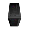 GEMBIRD OBUDOWA FORNAX 4000 MIDI-TOWER (2X USB 3.0, 1X USB 2.0, HD AUDIO, SZKLANY PANEL BOCZNY, PODŚWIETLENIE ARGB) CZARNA-9220426