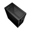 GEMBIRD OBUDOWA FORNAX 4000 MIDI-TOWER (2X USB 3.0, 1X USB 2.0, HD AUDIO, SZKLANY PANEL BOCZNY, PODŚWIETLENIE ARGB) CZARNA-9220428