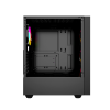 GEMBIRD OBUDOWA FORNAX 4000 MIDI-TOWER (2X USB 3.0, 1X USB 2.0, HD AUDIO, SZKLANY PANEL BOCZNY, PODŚWIETLENIE ARGB) CZARNA-9220430