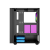 GEMBIRD OBUDOWA FORNAX 4000 MIDI-TOWER (2X USB 3.0, 1X USB 2.0, HD AUDIO, SZKLANY PANEL BOCZNY, PODŚWIETLENIE ARGB) CZARNA-9220431
