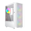 GEMBIRD OBUDOWA FORNAX 4000W MIDI-TOWER (2X USB 3.0, 1X USB 2.0, HD AUDIO, SZKLANY PANEL BOCZNY, PODŚWIETLENIE ARGB) BIA