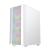 GEMBIRD OBUDOWA FORNAX 4000W MIDI-TOWER (2X USB 3.0, 1X USB 2.0, HD AUDIO, SZKLANY PANEL BOCZNY, PODŚWIETLENIE ARGB) BI