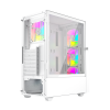 GEMBIRD OBUDOWA FORNAX 4000W MIDI-TOWER (2X USB 3.0, 1X USB 2.0, HD AUDIO, SZKLANY PANEL BOCZNY, PODŚWIETLENIE ARGB) BI