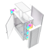 GEMBIRD OBUDOWA FORNAX 4000W MIDI-TOWER (2X USB 3.0, 1X USB 2.0, HD AUDIO, SZKLANY PANEL BOCZNY, PODŚWIETLENIE ARGB) BI