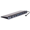 UNITEK HUB USB-C 11W1, USB-C, RJ45, MST, 100W PD-9221270