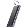 UNITEK HUB USB-C 11W1, USB-C, RJ45, MST, 100W PD-9221273