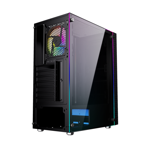 GEMBIRD OBUDOWA FORNAX 2500 MIDI-TOWER (1X USB 3.0, 2X USB 2.0, HD AUDIO, SZKLANY PANEL BOCZNY) CZARNA-9220417