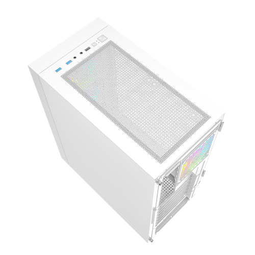 GEMBIRD OBUDOWA FORNAX 4000W MIDI-TOWER (2X USB 3.0, 1X USB 2.0, HD AUDIO, SZKLANY PANEL BOCZNY, PODŚWIETLENIE ARGB) BI