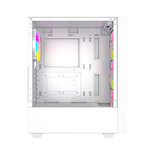 GEMBIRD OBUDOWA FORNAX 4000W MIDI-TOWER (2X USB 3.0, 1X USB 2.0, HD AUDIO, SZKLANY PANEL BOCZNY, PODŚWIETLENIE ARGB) BI
