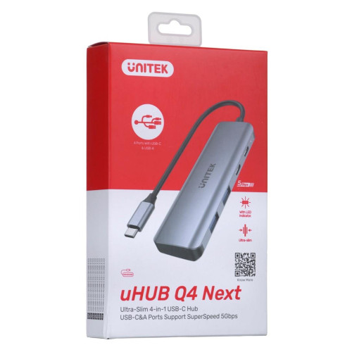 UNITEK HUB USB-C 3.1, 2X USB-A, 2X USB-C, 5 GBPS-9221263