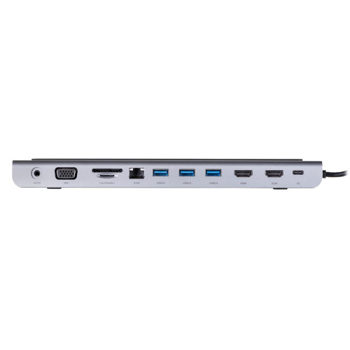 UNITEK HUB USB-C 11W1, USB-C, RJ45, MST, 100W PD-9221269